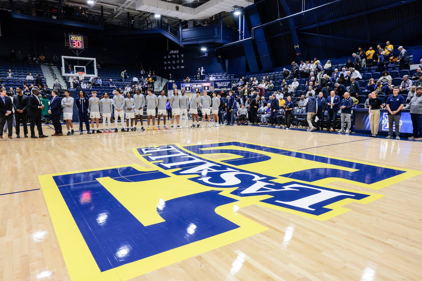 La Salle at its first game at the new John E. Glaser Arena, TruMark Financial Center, in November.