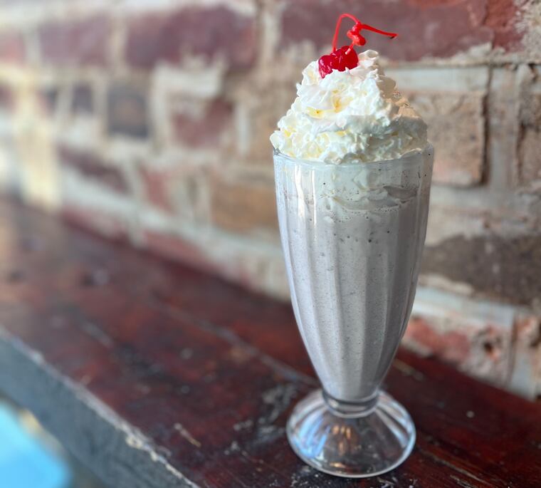 Milkshake from Harper's ice cream shop in the Brewerytown neighborhood of Philadelphia.