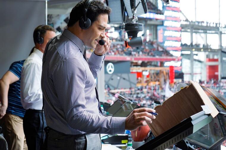 Former Eagles quarterback Mark Sanchez returns to Philadelphia to call Eagles-Jets on Fox.