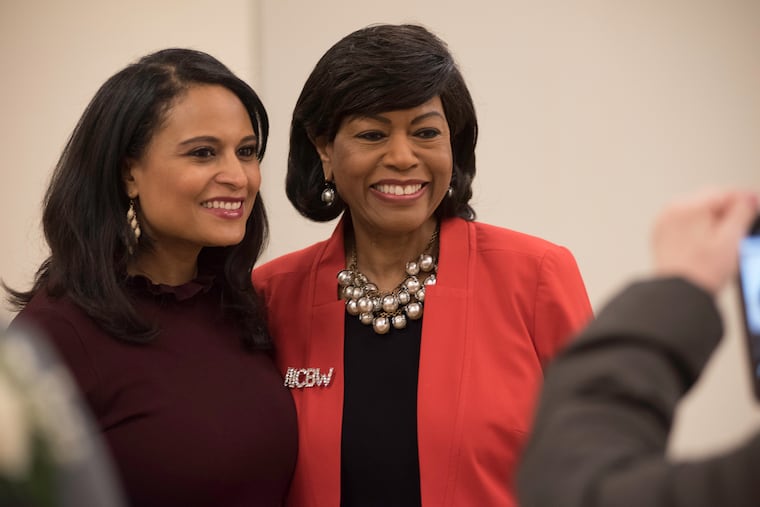 Kristen Welker with her mother, Julie Welker, in Philadelphia in 2019. 