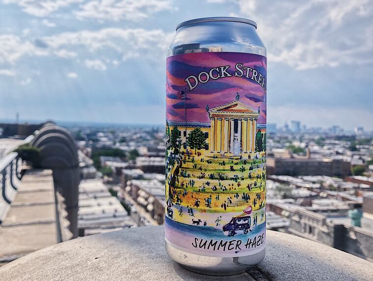 Summer Haze American Pale Ale from Dock Street Brewery in Philadelphia.