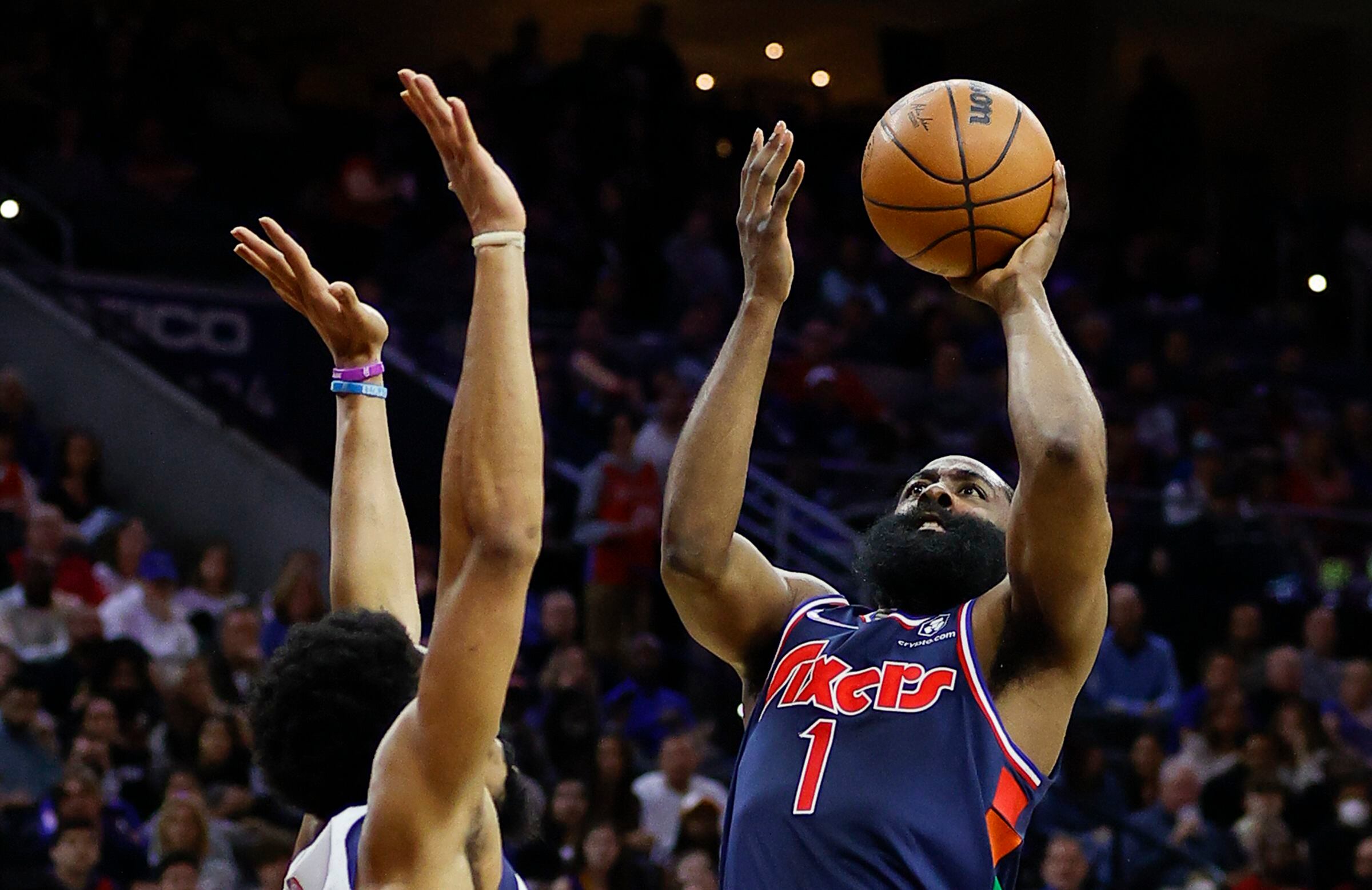 Sixers' James Harden finds balance with scoring, facilitating