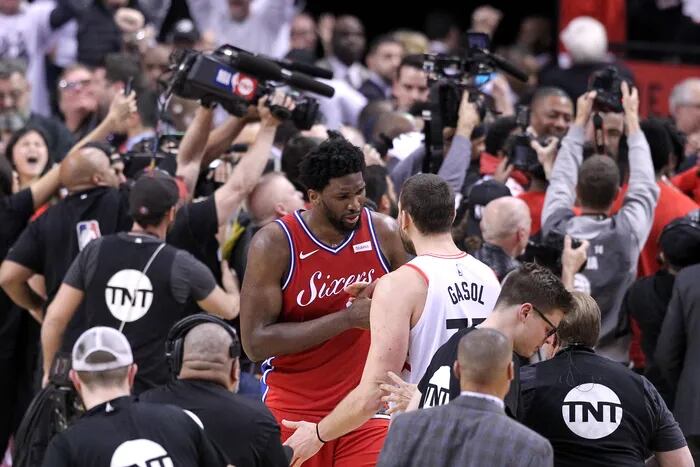 Joel Embiids Tears Caught On Television As Sixers Fans Mourn Loss To Raptors