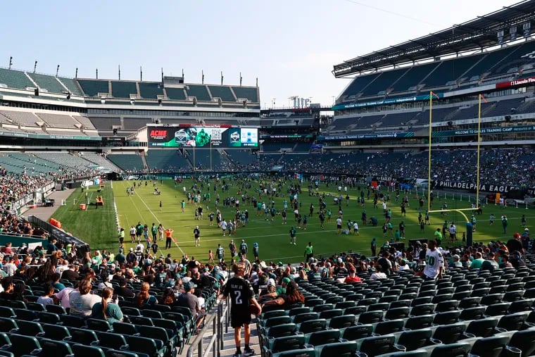 Photos from the Eagles Training Camp Public Practice