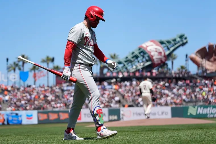 The Giants hand the Phillies a rare second straight loss as three errors prove costly