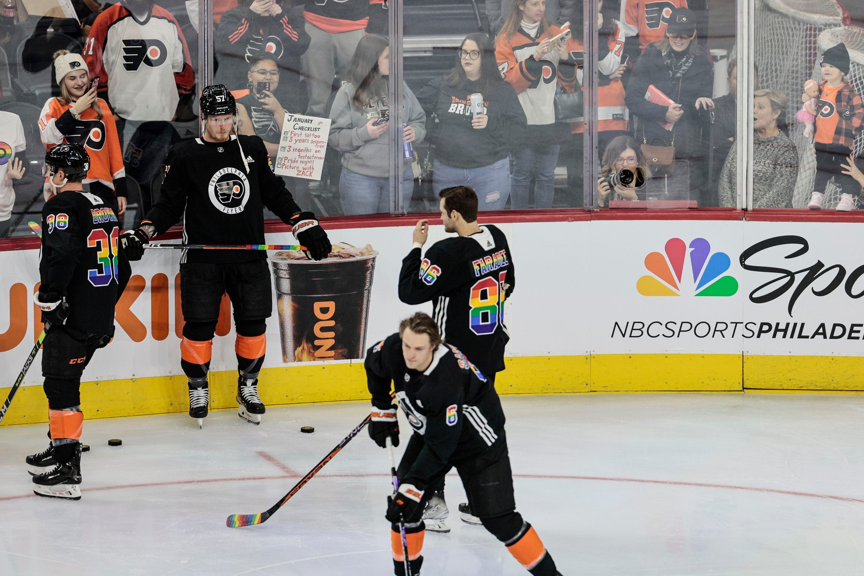 ESPN writer calls out Flyers player for wearing jersey to support military  but skipping LGBTQ sweater