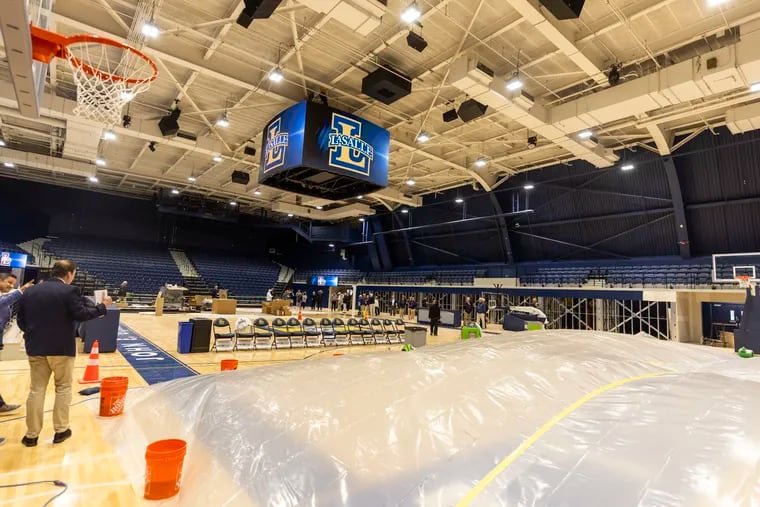 The new La Salle University basketball complex includes the not-quite-finished John E. Glaser Arena.