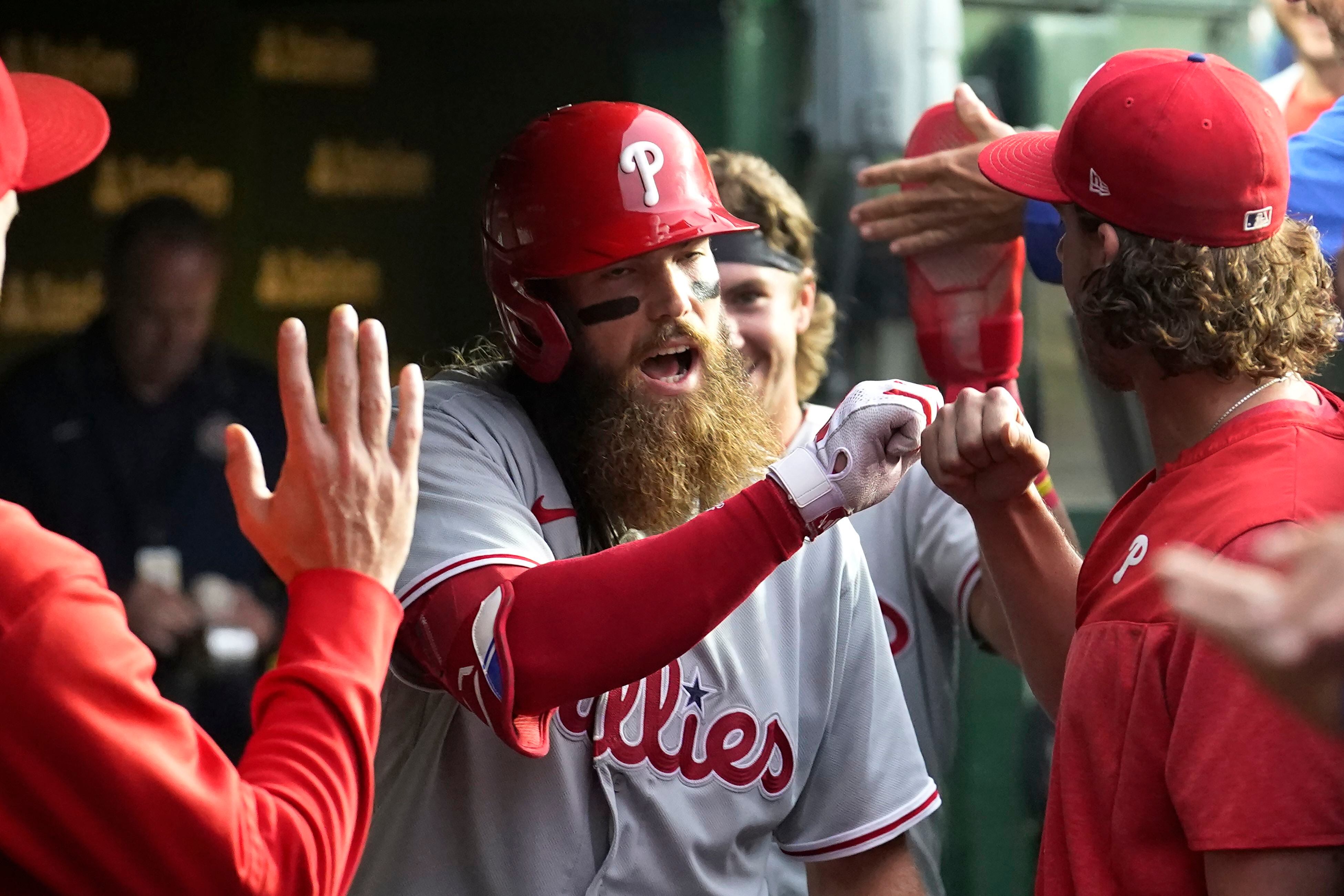 Philadelphia Phillies on X: Brandon Marsh got so much air he is