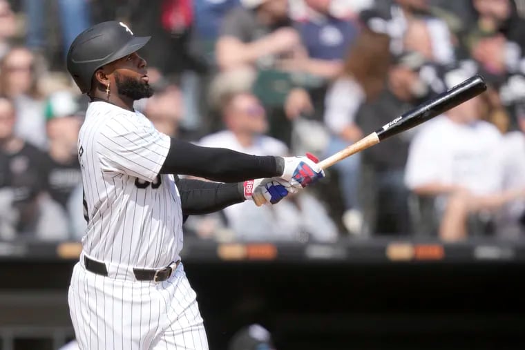 White Sox outfielder Luis Robert Jr. has right-handed power and speed (38 homers, 20 steals last season).