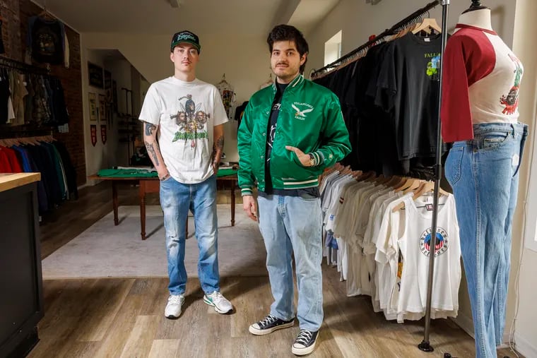 Chris Shelley and Nick DeMarco, co-owners of Forbidden Closet Vintage.