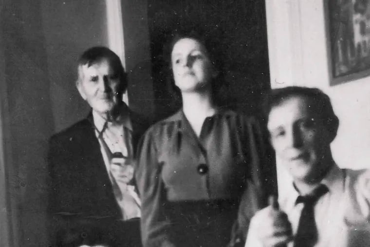 Margaret Lynch Desposito , the author's grandmother, quit college to raise her siblings. She is holding granddaughter Peggy. Also in photo: Margaret's father, Daniel (left); husband Louis; and daughter Rose.