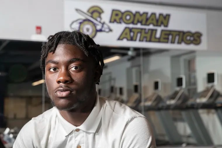 Roman Catholic wide receiver Tyseer Denmark is a top recruit in the class of 2024 and has scholarship offers from the top college football programs in the country.