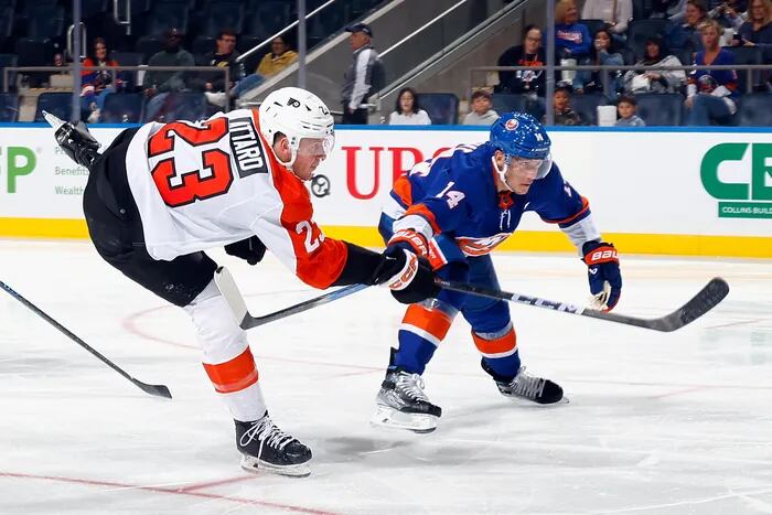 Flyers lose 2-1 to Islanders but Ronnie Attard, Sam Ersson impress