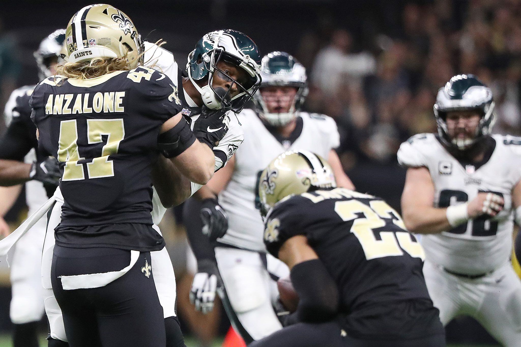 Nick Foles Throws Interception Through Alshon Jeffery's Hands As Saints  Beat Eagles