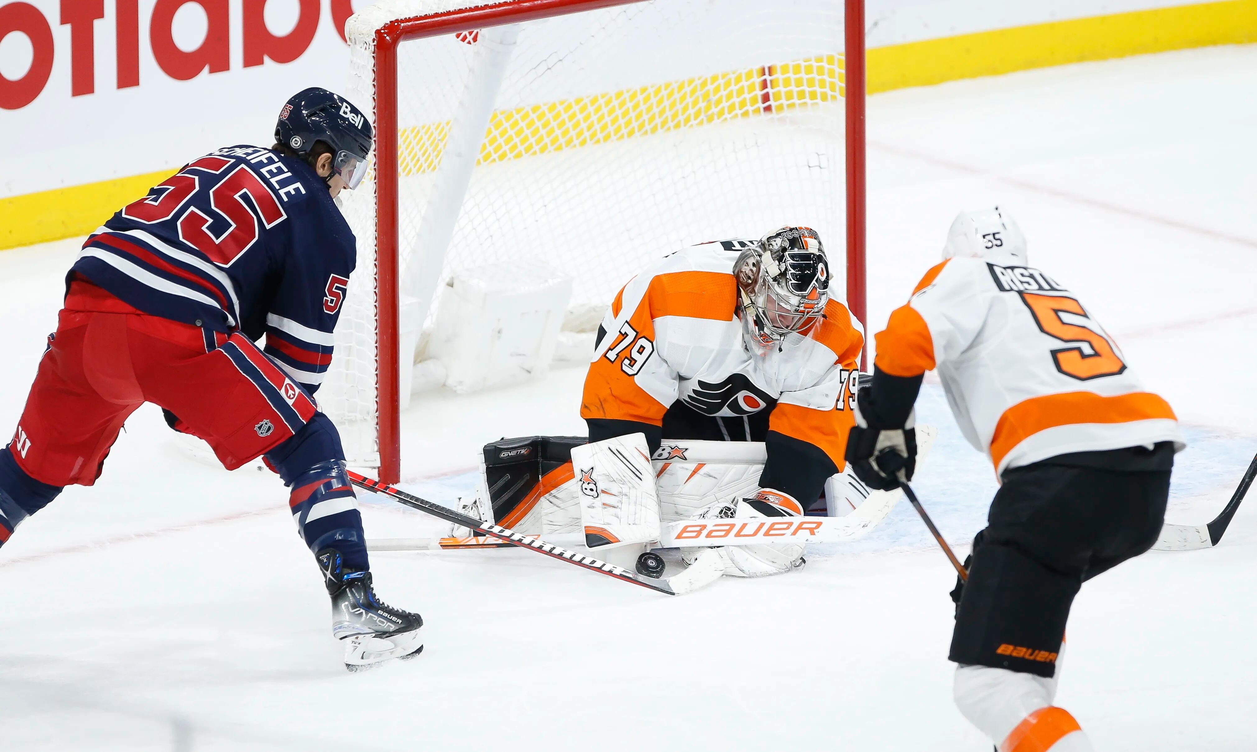 Flyers get shut out by the Winnipeg Jets, 4-0, in second-to-last game of  the season