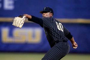 Philadelphia Eagles coach Tracy Rocker, Ace Hurler Kumar Rocker