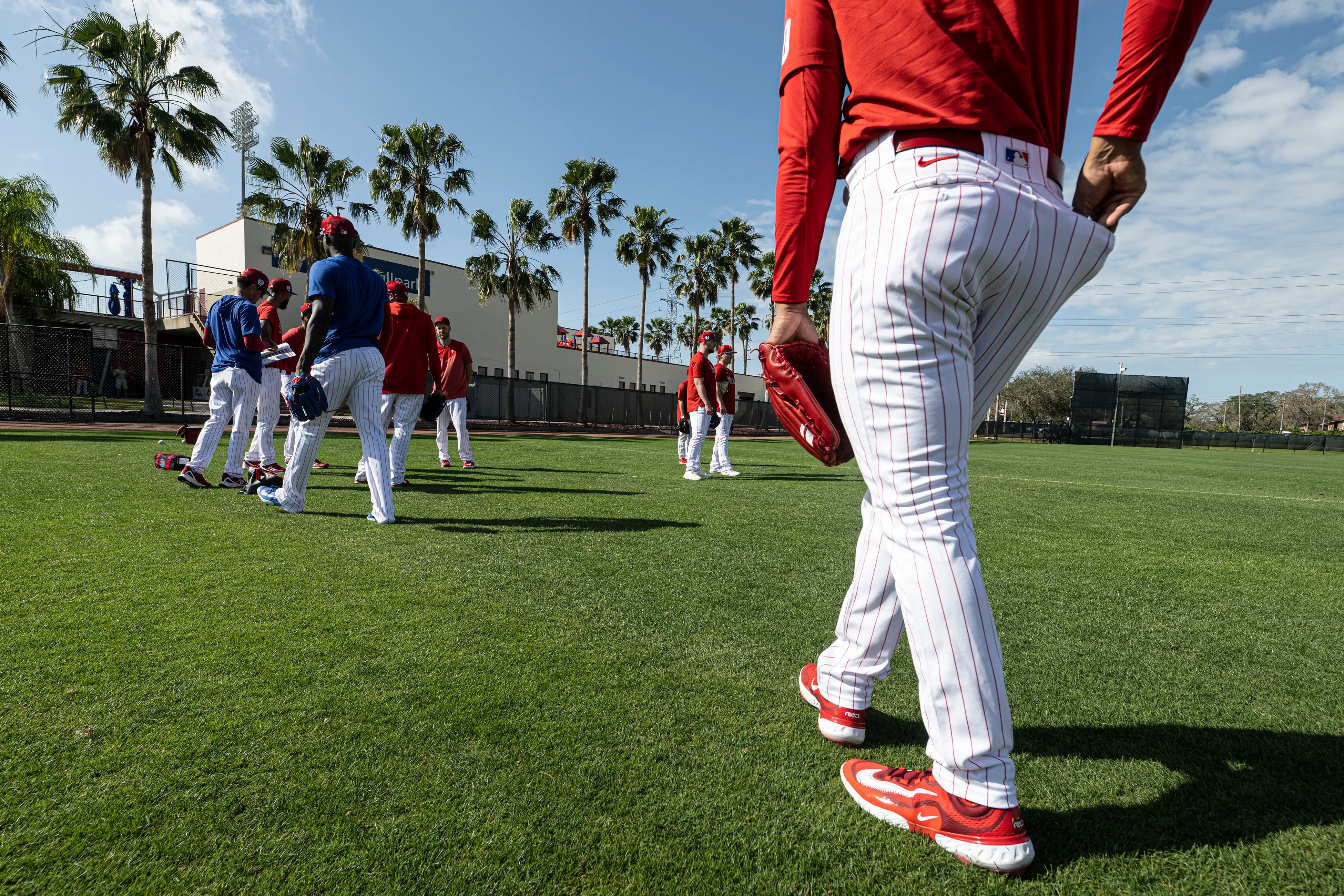 Phillies start their spring training workout in Clearwater