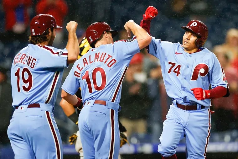 Nine photos of the Phillies in powder blue to celebrate this year's  Throwback Thursdays