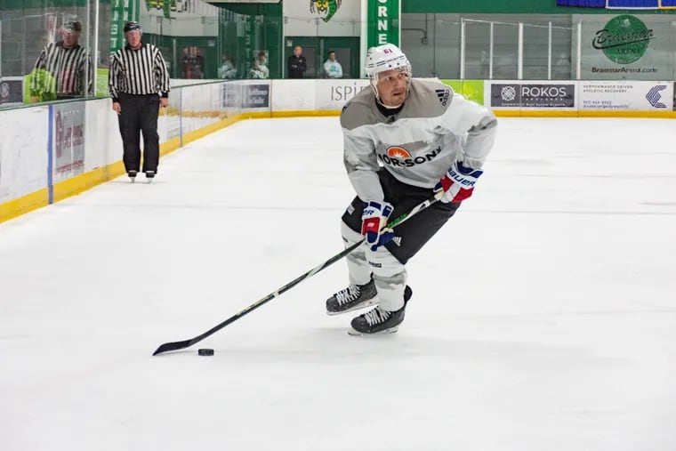 NHL player profile photo on Philadephia Flyers player James van