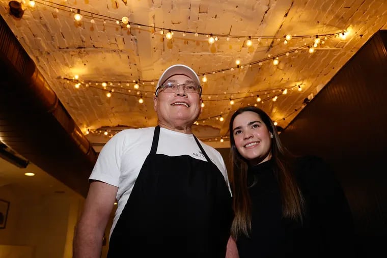 Autana partners Levi Hernández, the chef, and his daughter María-José Hernández in the Ardmore restaurant on Jan. 26, 2023.