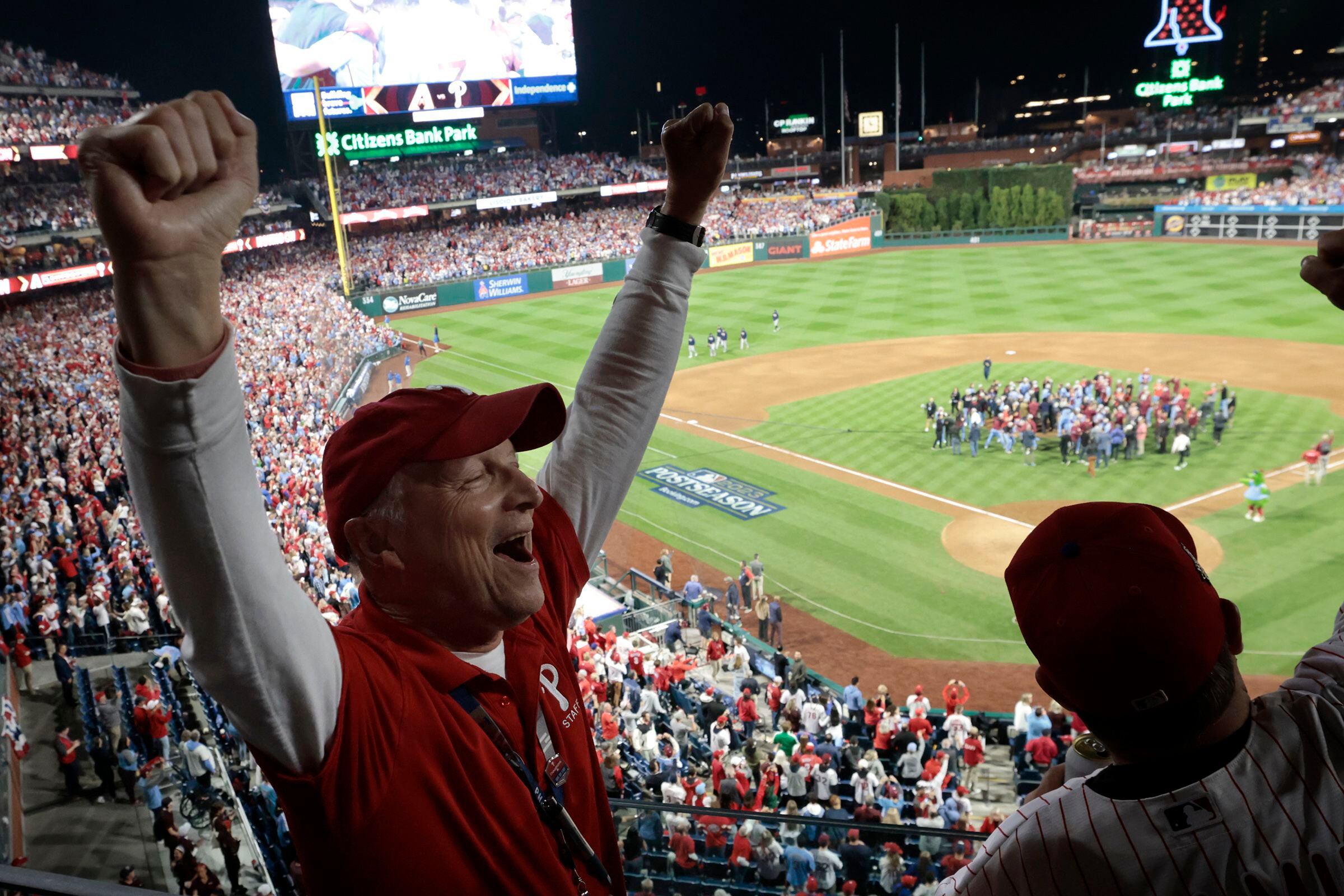 Fan Lineup for NLCS Game 1 at Citizens Bank Park