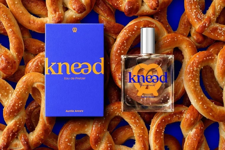 Auntie Anne's pretzels has announced a new wearable fragrance that evokes it iconic product's scent, Knead: Eau de Pretzel.