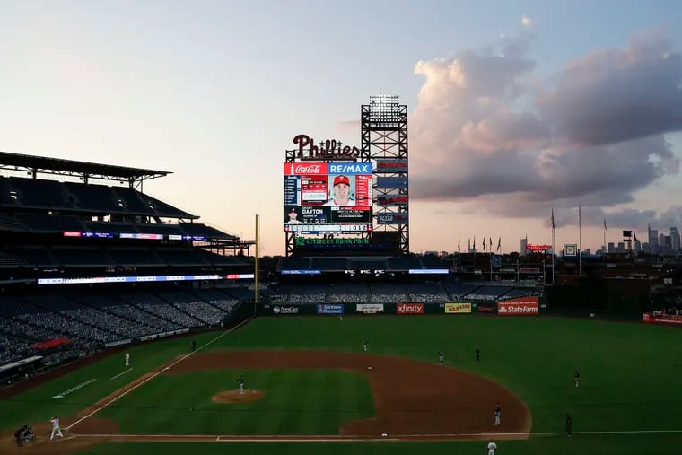 My wife took this picture of Citizens Bank Park at Sunset last