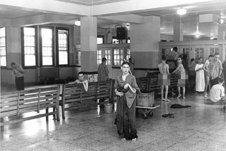 The day room in the men's quarters at Pennhurst in 1970. (CHARLES W. JAMES)