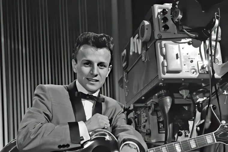 Charlie Gracie at the London Hippodrome in the 1950s in a photo that's on display at the Rock and Roll Hall of Fame in Cleveland.