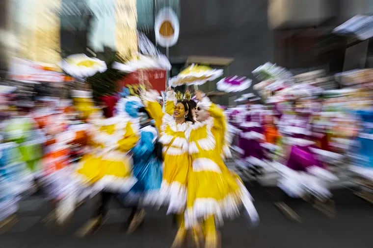 Philadelphia’s Mummers strut in the 2023 parade on Jan. 1, 2023 in Philadelphia, Pa.