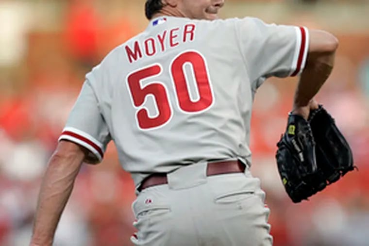 Jamie Moyer through the years, baseball-card style 