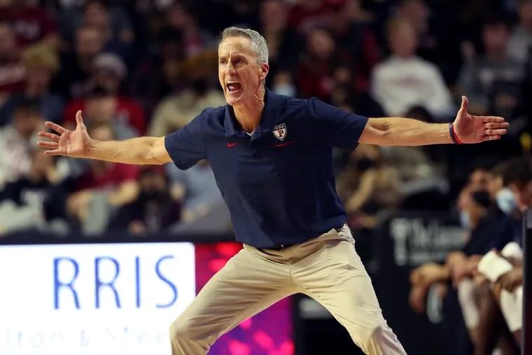 Head coach Steve Donahue of Penn, which will host the first Cathedral Classic.