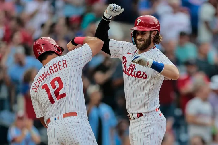 Kyle Schwarber (groin) and Bryce Harper (left hamstring) are back from their injuries.