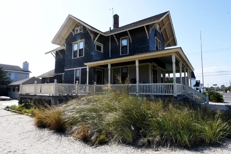 The Monstrosity in Avalon features a wraparound porch and large sundeck on a double lot.