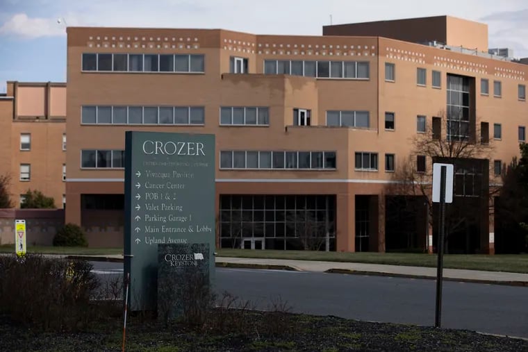 Crozer Health lost its bid continue offering a residency program in general surgery. Crozer's main hospital is Crozer-Chester Medical Center in Upland, shown here in March.
