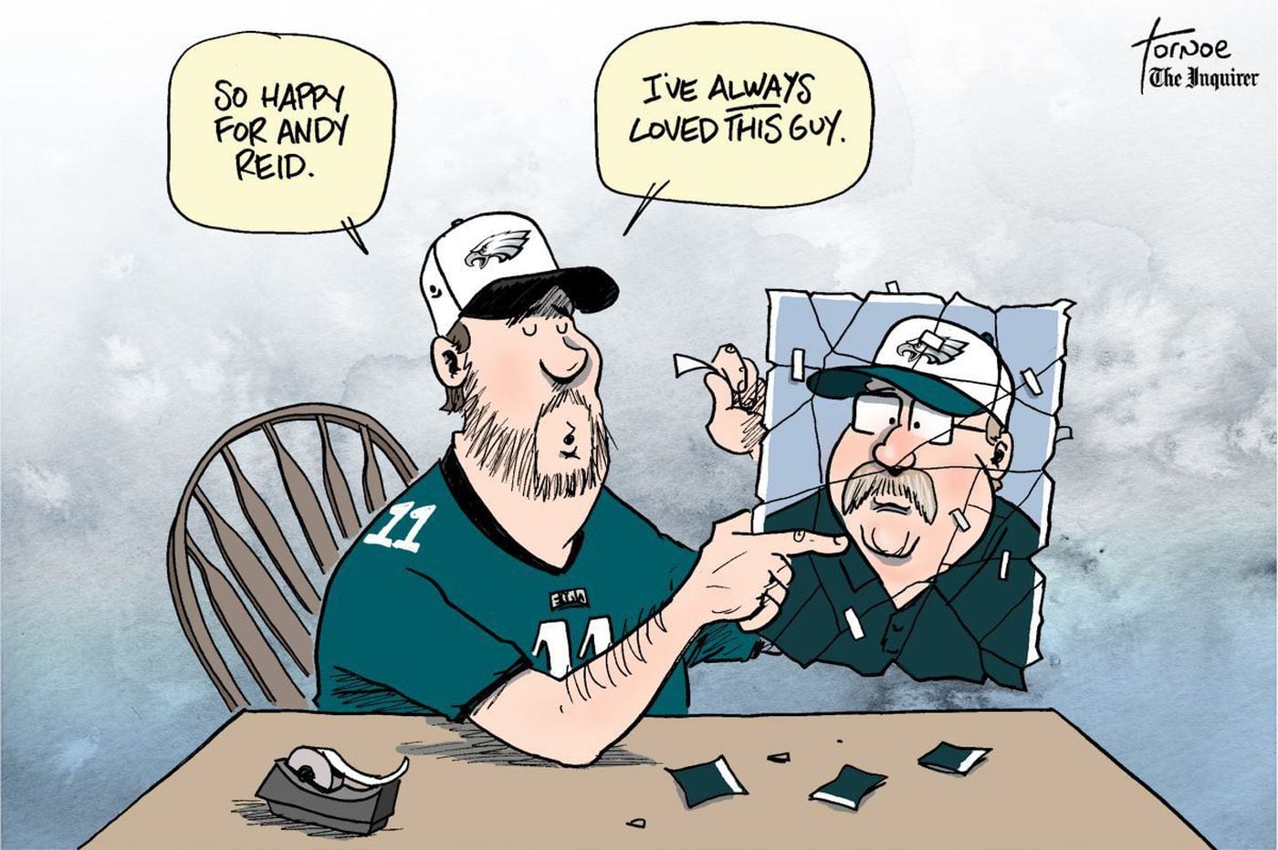 Andy Reid Suddenly Loved By Eagles Fans Now That Chiefs In The Super Bowl