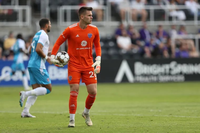 New Union goalkeeper Oliver Semmle played for Louisville City of the USL Championship last year.