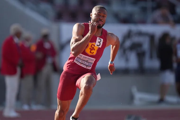 Ashton Allen competed in USC's track and field program for three years.