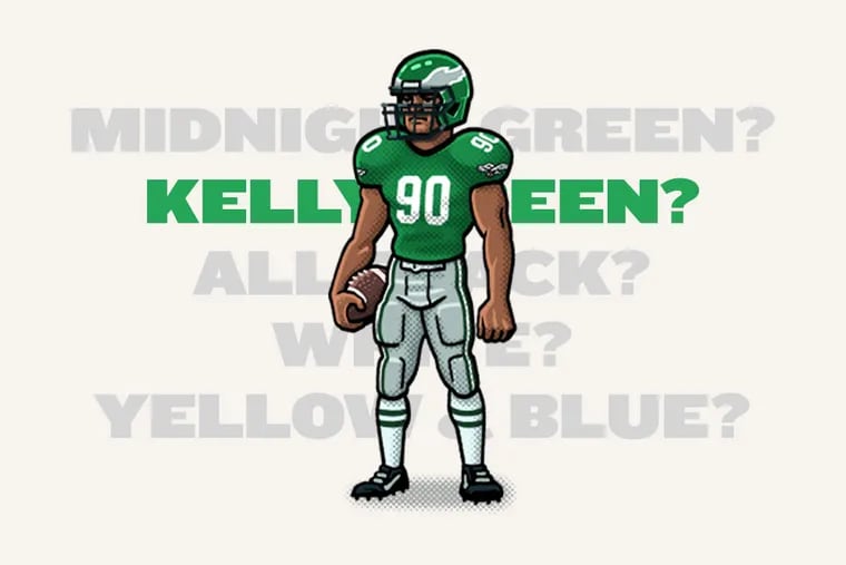 Eagles officially reveal Kelly Green alternate jerseys - Bleeding