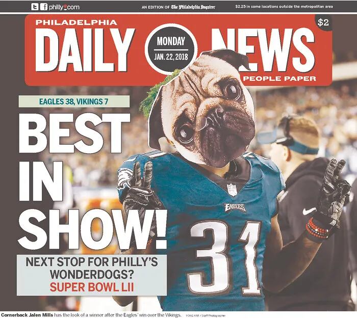 Super Bowl 2018: Philadelphia Inquirer, Daily News front pages