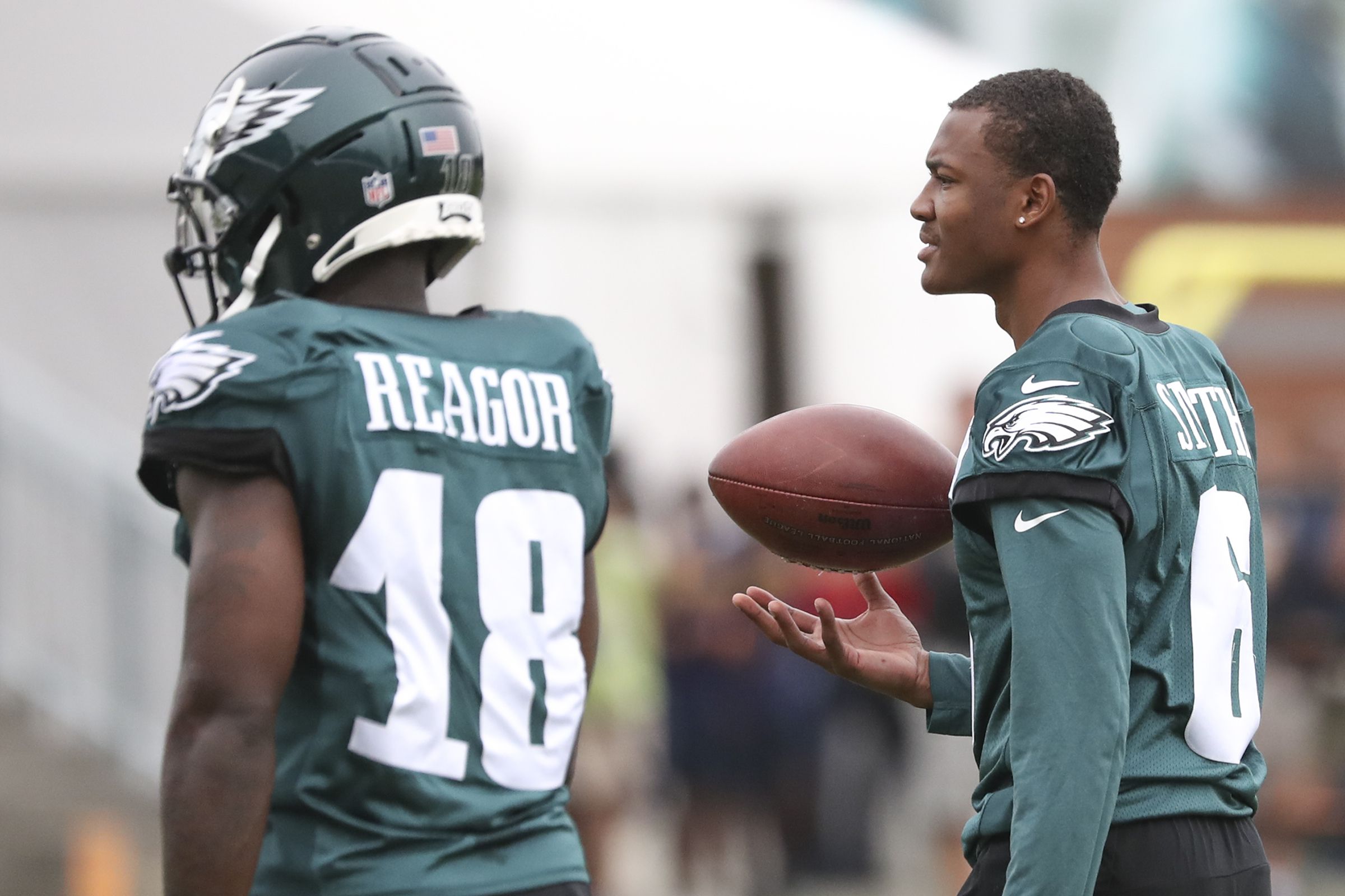 Eagles' Nick Sirianni talks DeVonta Smith as a punt returner